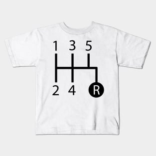 5 speed shift pattern Kids T-Shirt